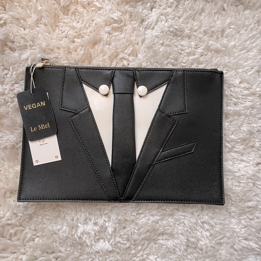 Boss Lady Tux Clutch🖤